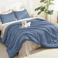Litanika Haze Blue Twin/Twin XL Comforter Set, 2 Pieces Lightweight Solid by Litanika