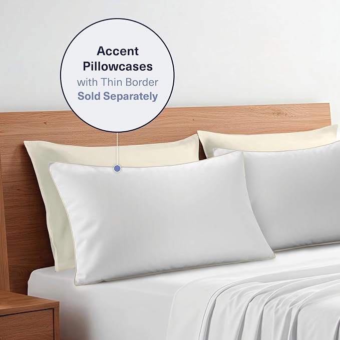 Kickoff Viscose Bamboo Pillowcase, 100% Organic Hidden Zippered Viscose Bamboo - Image 9