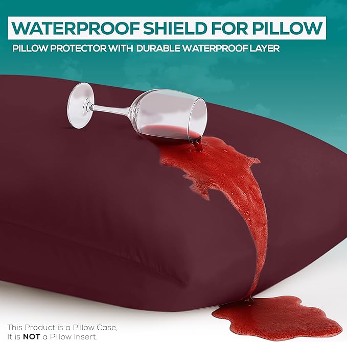 Utopia Bedding Premium 100% Waterproof Pillow Protectors - Image 3