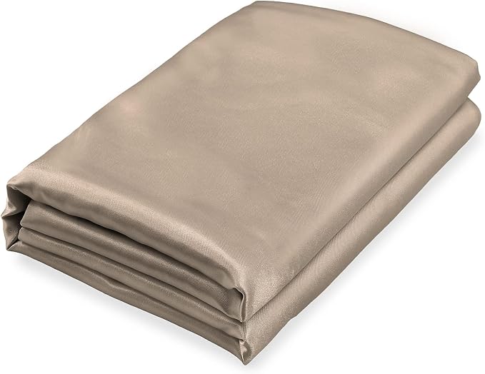 Homiest Taupe Satin Queen Top Sheet and Flat Sheet by Homiest