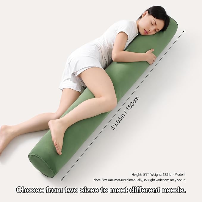 Body Pillow for Adults, Long Round Pillow, Big Cylindrical Pillow, Large Full - Image 3