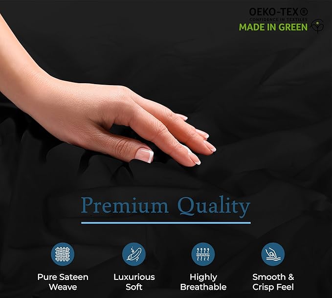 Royale Linen 400 Thread Count 100% American Grown Cotton Fitted Sheet Twin Size - Image 8