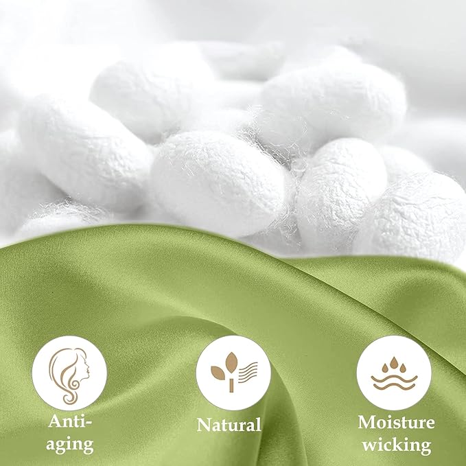 INSSL Silk Pillowcase for Women, Mulberry Silk Pillowcase for Hair ad Skin and - Image 4