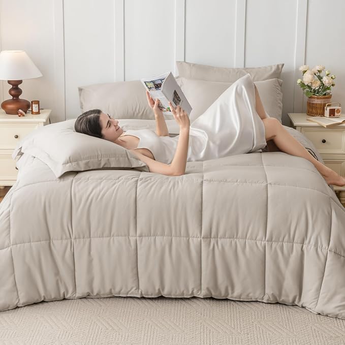 JOLLYVOGUE Twin XL Comforter Set, Ultra-Soft Bed in a Bag Twin XL Size 5 Pieces - Image 7