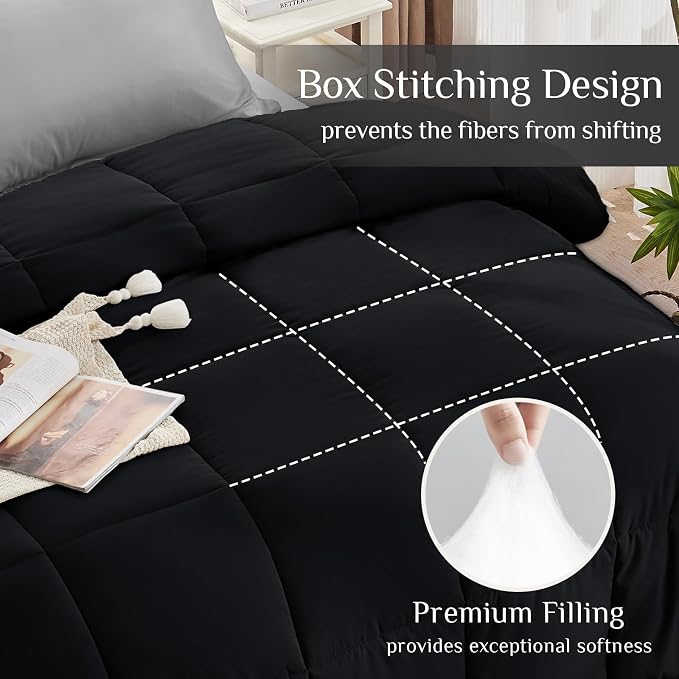 JOLLYVOGUE King Comforter Set, Ultra-Soft Bed in a Bag King Size 7 Pieces - Image 3