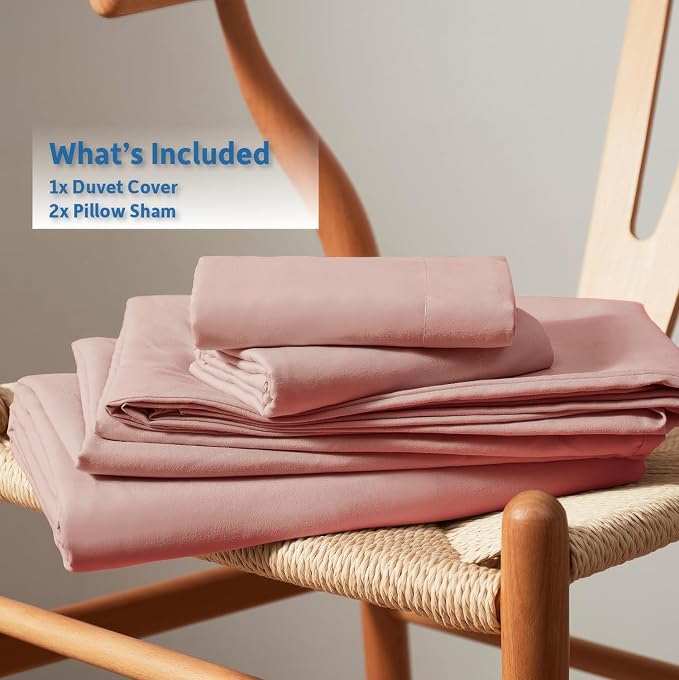 Nestl Blush Pink California King Duvet Cover Sets - Image 9