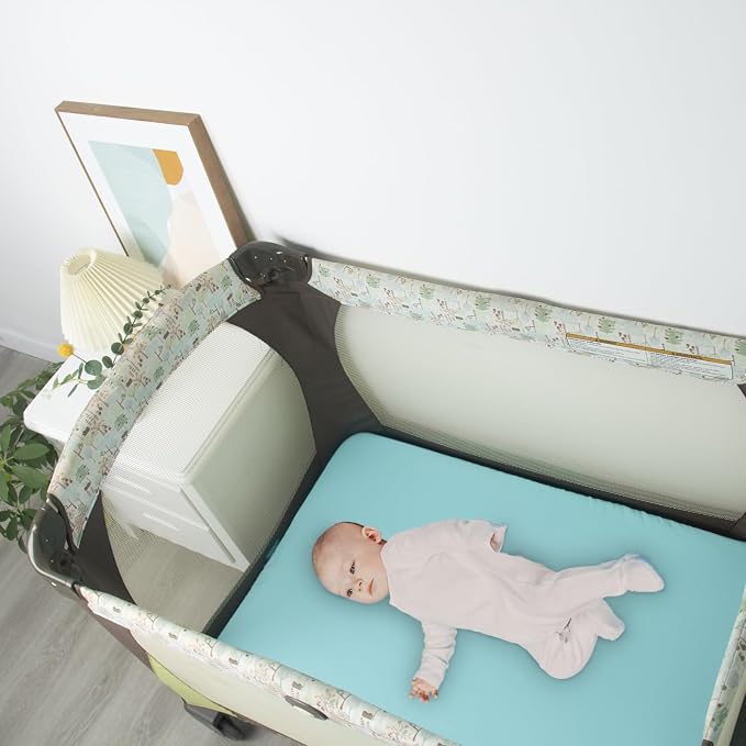 Biloban Pack and Play Sheets Fitted, 2 Pack Pack and Play Sheet Fits - Image 2