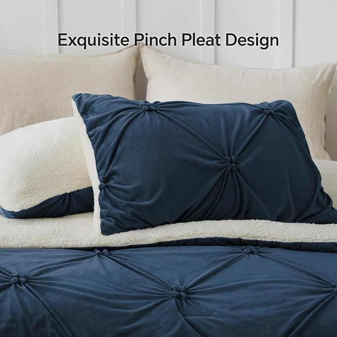 BEDELITE Pintuck Fluffy King Size Comforter Set - Image 4