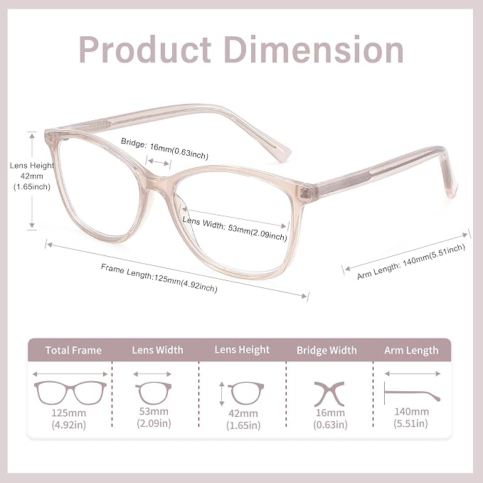 Madison Avenue TR90 Blue Light Blocking Glasses Anti Eyestrain UV Glare Blue - Image 5