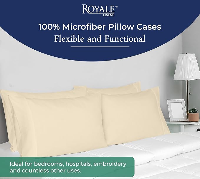 Royale Linens King Pillowcase Set of 2 - Image 6