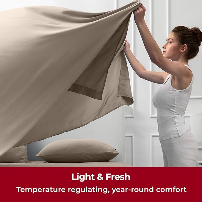 Mellanni Split King Sheets Set - Image 4