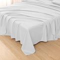 Toodou White Queen Bed Top Sheet is Made of Soft Wrinkle Resistant Microfiber by Toodou