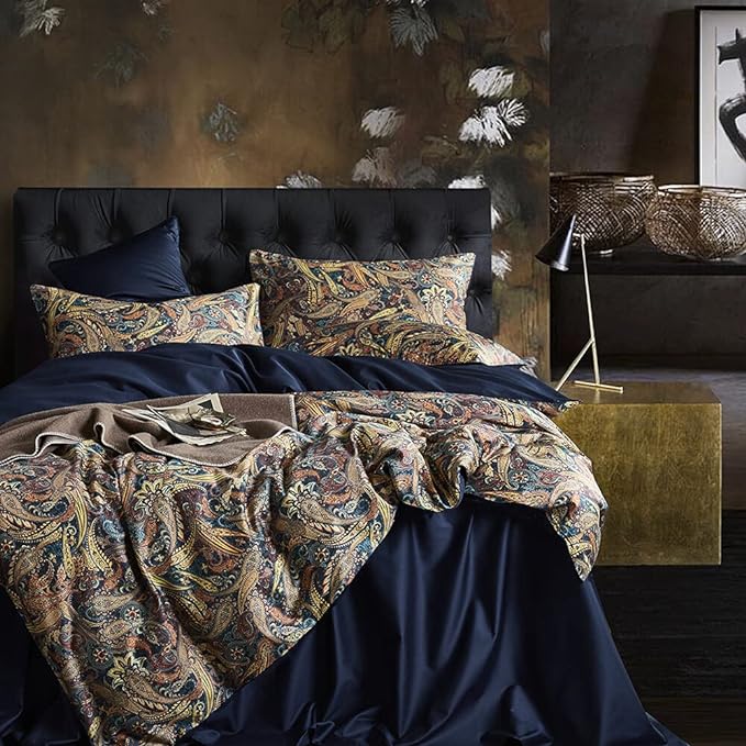 Cupocupa Duvet Cover King Size Set Boho Floral Pattern King Duvet Cover Set by CupocupaHomeCollection