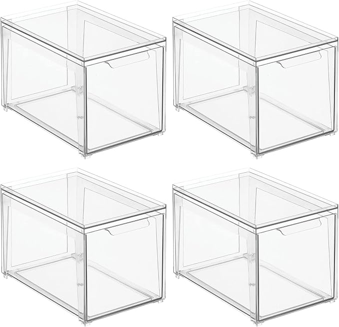 mDesign Plastic Stackable Bathroom Storage - Image 7