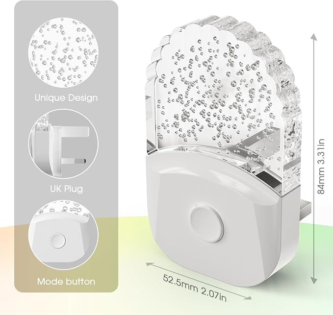 DORESshop 8-Color RGB LED Night Light Plug into Wall, Kids Room - Image 5