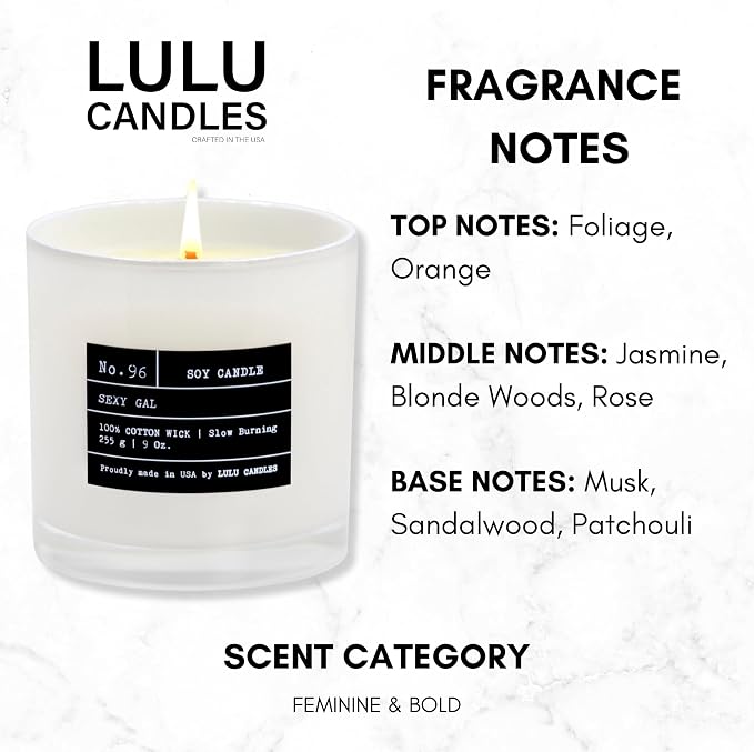 Lulu Candles | Sexy Gal | Luxury Scented Soy Jar Candle | Hand Poured in The - Image 2
