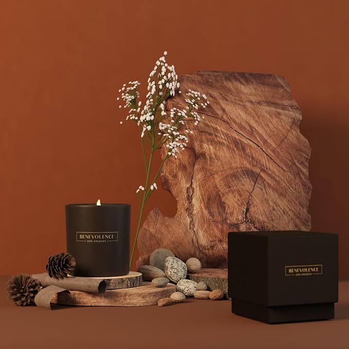 Benevolence LA Oud Wood Christmas Scented Candles | Soy Candles, 45 Hour Burn - Image 5