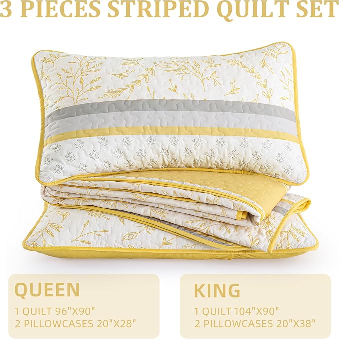DJY Striped Quilt Set King Size - Image 7