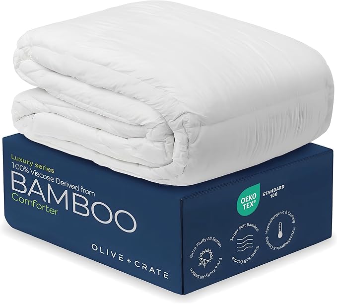 Olive + Crate 100% Viscose derived from Bamboo Comforter Outer Shell by OliveCrate