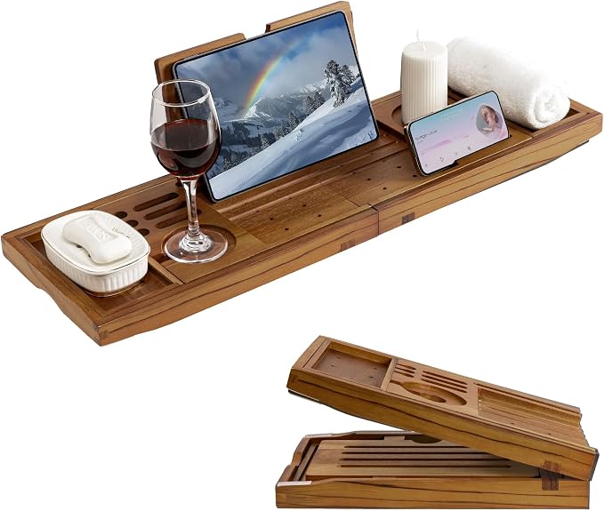 Luxury Teak Bathtub Tray - Image 8