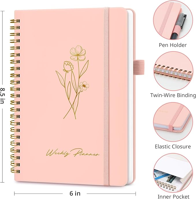 Undated Weekly Planner, Weekly To Do List Notebook - Image 6