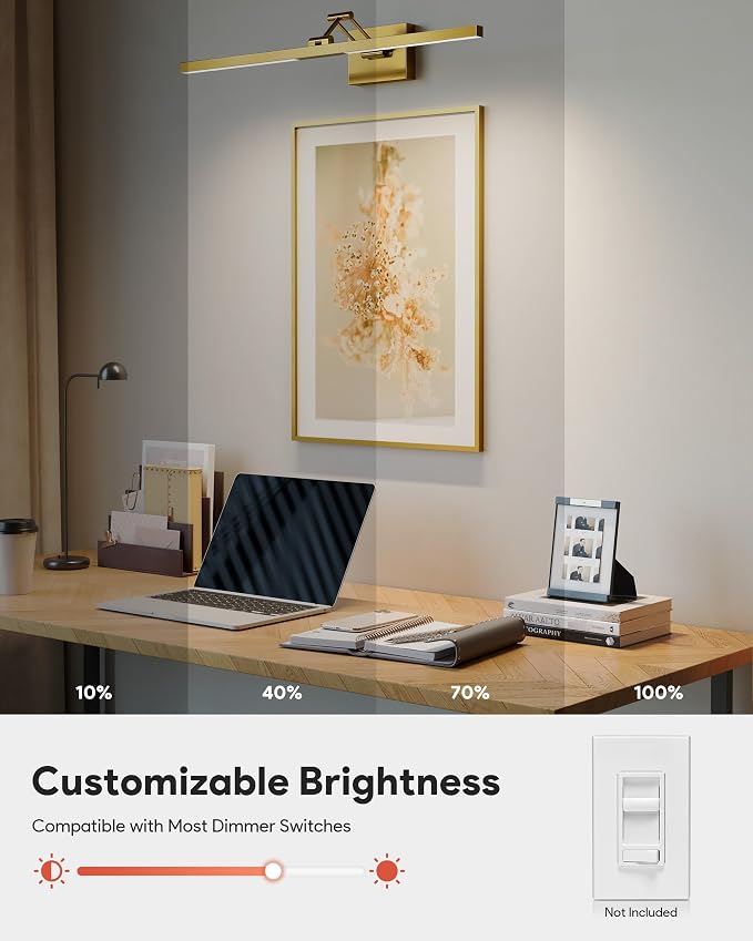 VONLUCE 30" LED Bathroom Vanity Light, 3CCT Modern LED Vanity Lights - Image 3