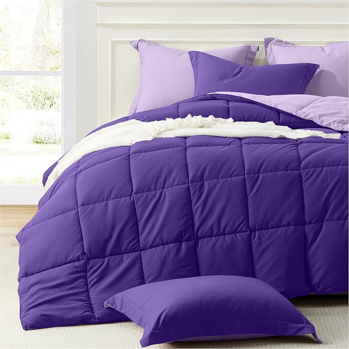 Homelike Moment King Size Comforter Set Purple, Comforters King Size Bed Sets by HomelikeMoment