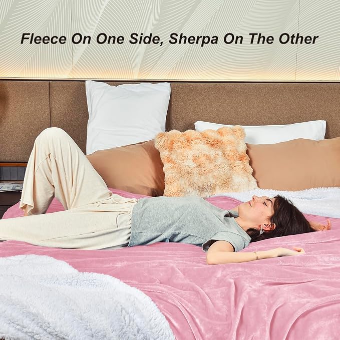 KAWAHOME Sherpa Fleece King Size Blanket - Image 6