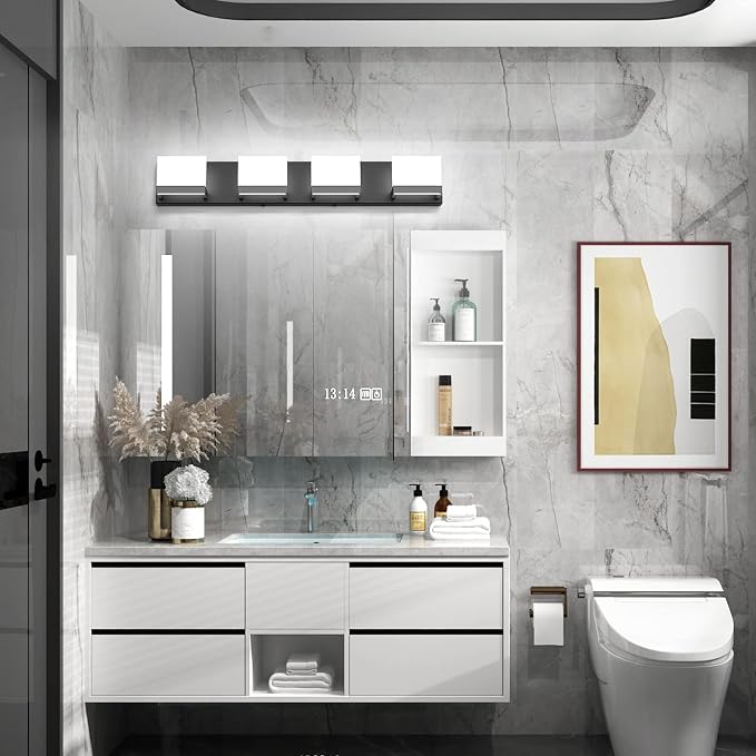Tipace Dimmable Black LED Vanity Light - Image 2