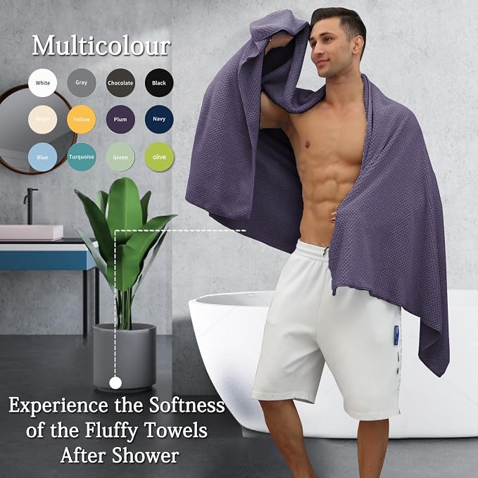 Extra Large Bath Towels Set 35x70 Inches - Image 5