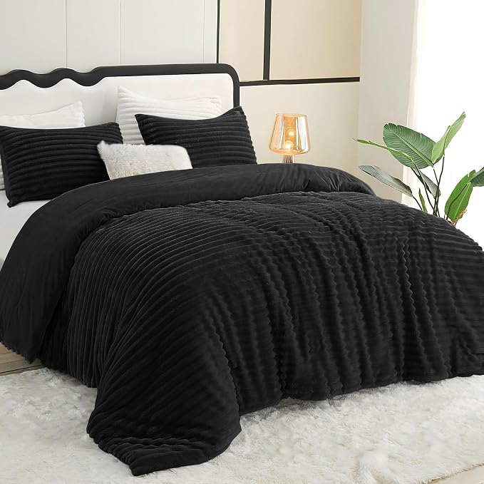 CozyLux Fluffy King Size Comforter Set - Image 9
