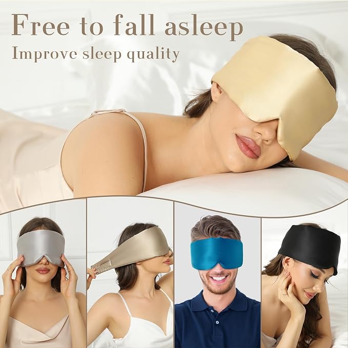 SECZIPE 100% Mulberry Silk Sleep Mask Eye Mask - Image 6