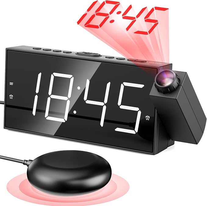 Projection Digital Alarm Clock by Mesqool