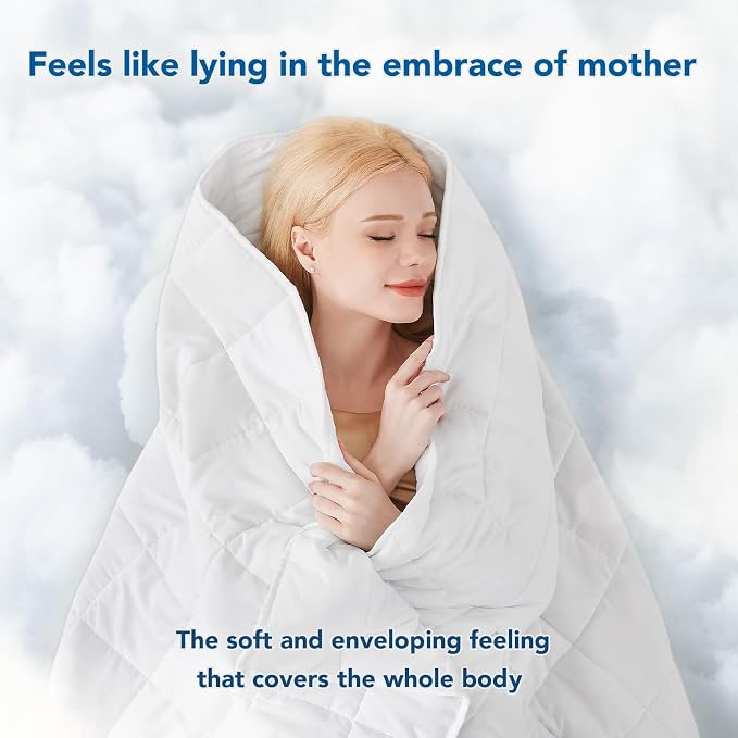 Topcee Weighted Blanket for Adults Queen Size Soft Cooling Heavy Blanket - Image 4