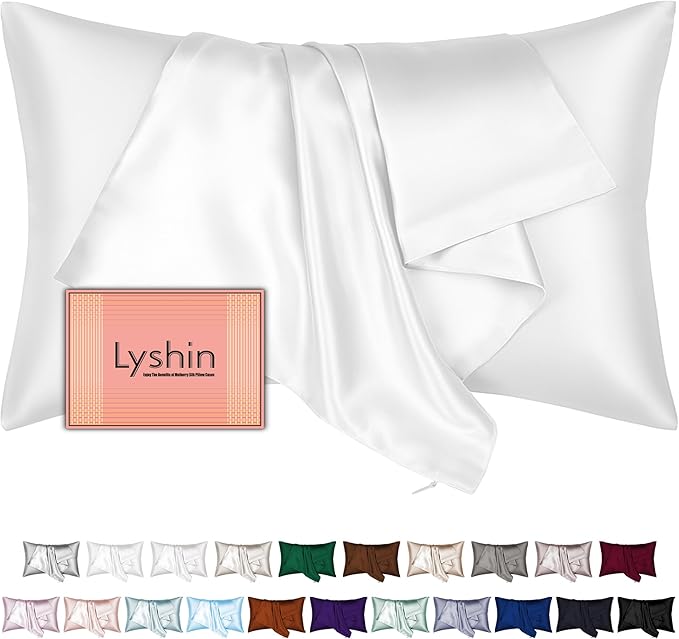 Silk Pillow Cases Standard Size by LYSHINSILKPILLOWCASES