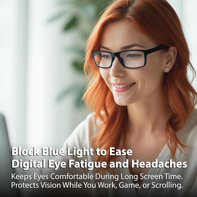 Blue Light Blocking Glasses For Men/Women Anti-Fatigue Computer Monitor Gaming - Image 4