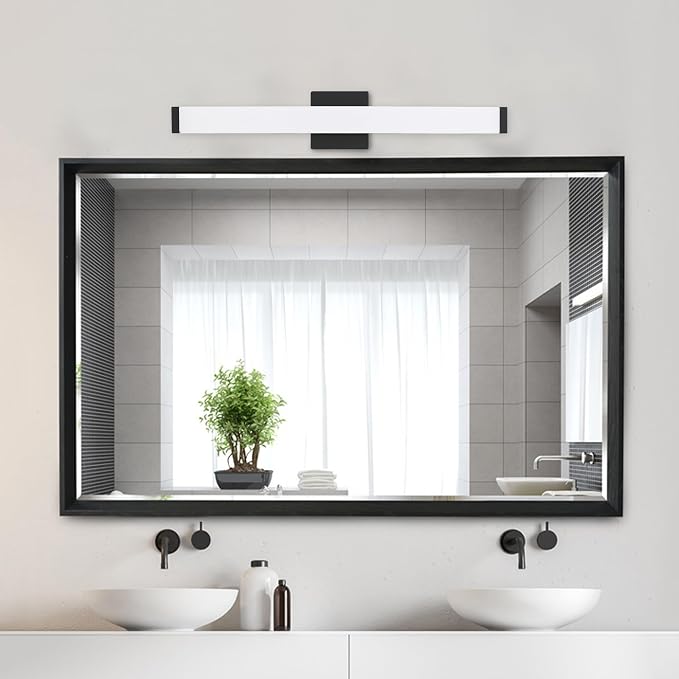 Bathroom Vanity Light Brushed Nickel Square LED 24 inch 14W 4000K Natural White - Image 6