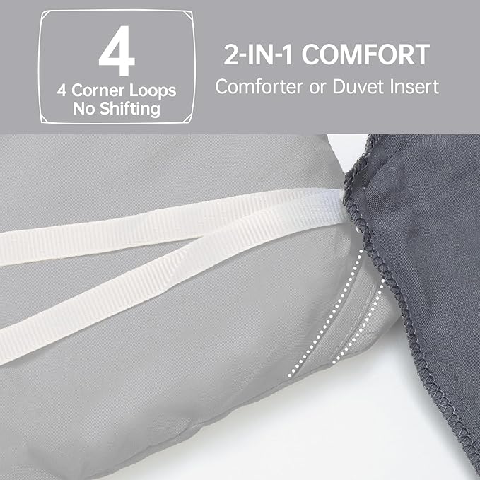 MUXHOMO Full Comforter Sets, All Season Ultra Soft Down Alternative Bedding - Image 6