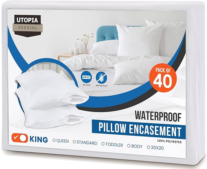 Utopia Bedding Premium 100% Waterproof Pillow Protectors by UTOPIABEDDING