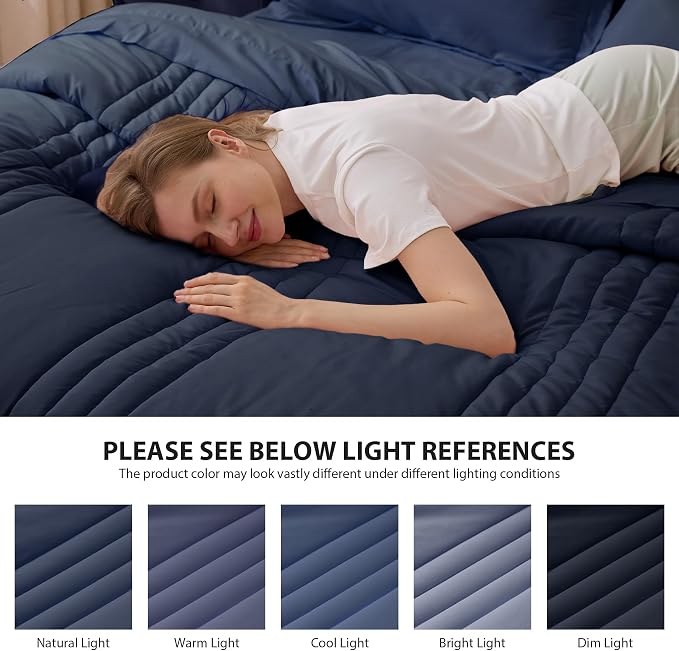 Full Comforter Set Navy - Image 7