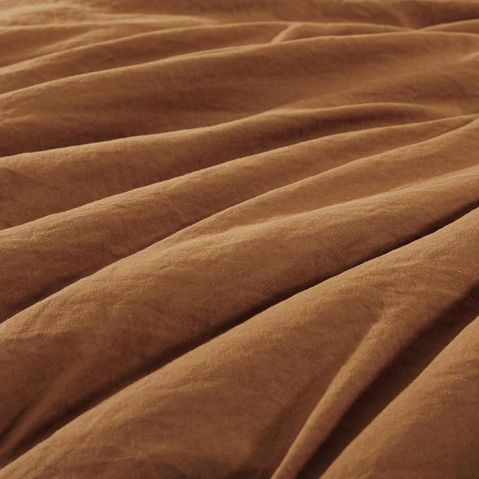 WRENSONGE Full Size Comforter Sets- 7 Pieces Soft Terracotta Bed in a Bag - Image 5