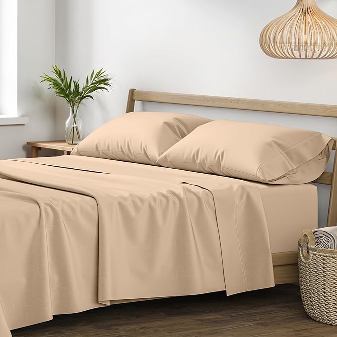 XOOX Linen Egyptian Cotton Sheets King Size by XOOXLinen