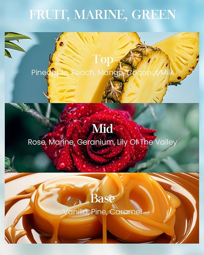 M&SENSE Oceanic Breeze Scented Candles Summer Soy Candle, Beach Candles Scented - Image 4