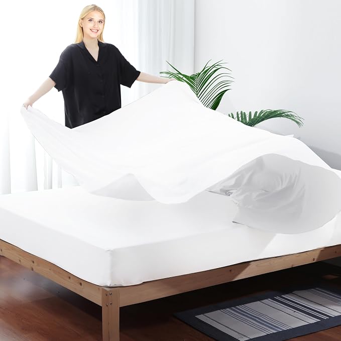 Flat Sheet Only Full Size, 400 TC 100% Egyptian Cotton Flat Sheet - Image 7