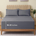 LuxClub 4 PC King Size Sheet Set Bed Sheets Deep Pockets 18" Wrinkle Free by LuxClub