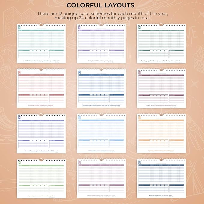 Clever Fox Habit Tracker Calendar – Inspirational Goal Tracker and Habit - Image 6