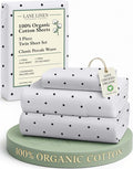 LANE LINEN 100% Organic Cotton Twin Sheets Set by LaneLinen