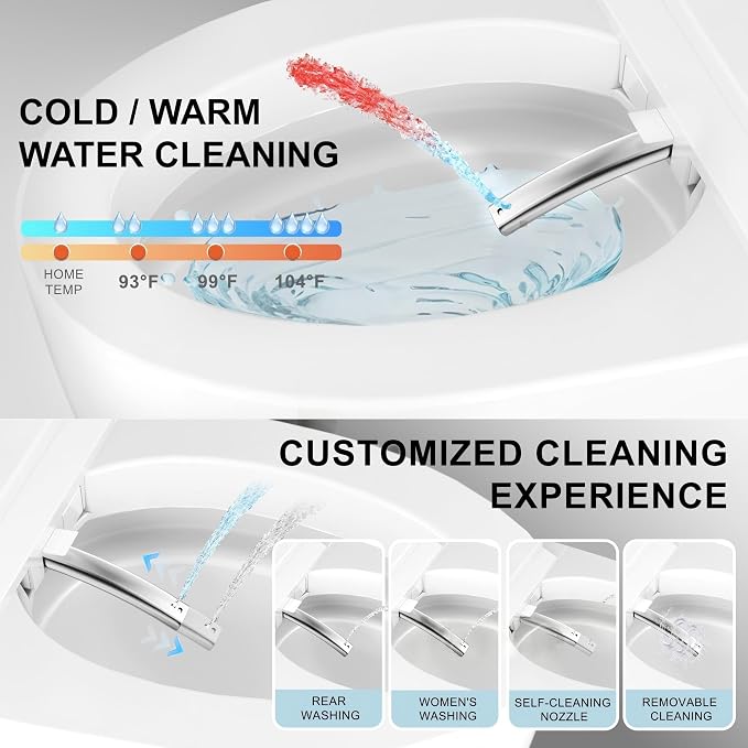 TDH Luxury Smart Toilet, Heated Seat - Image 4