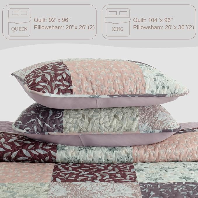 Exclusivo Mezcla Reversible Boho Quilts Queen Size - Image 6