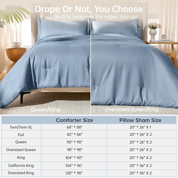 MUXHOMO Queen Comforter Set, All Season Ultra Soft Down Alternative Bedding - Image 8